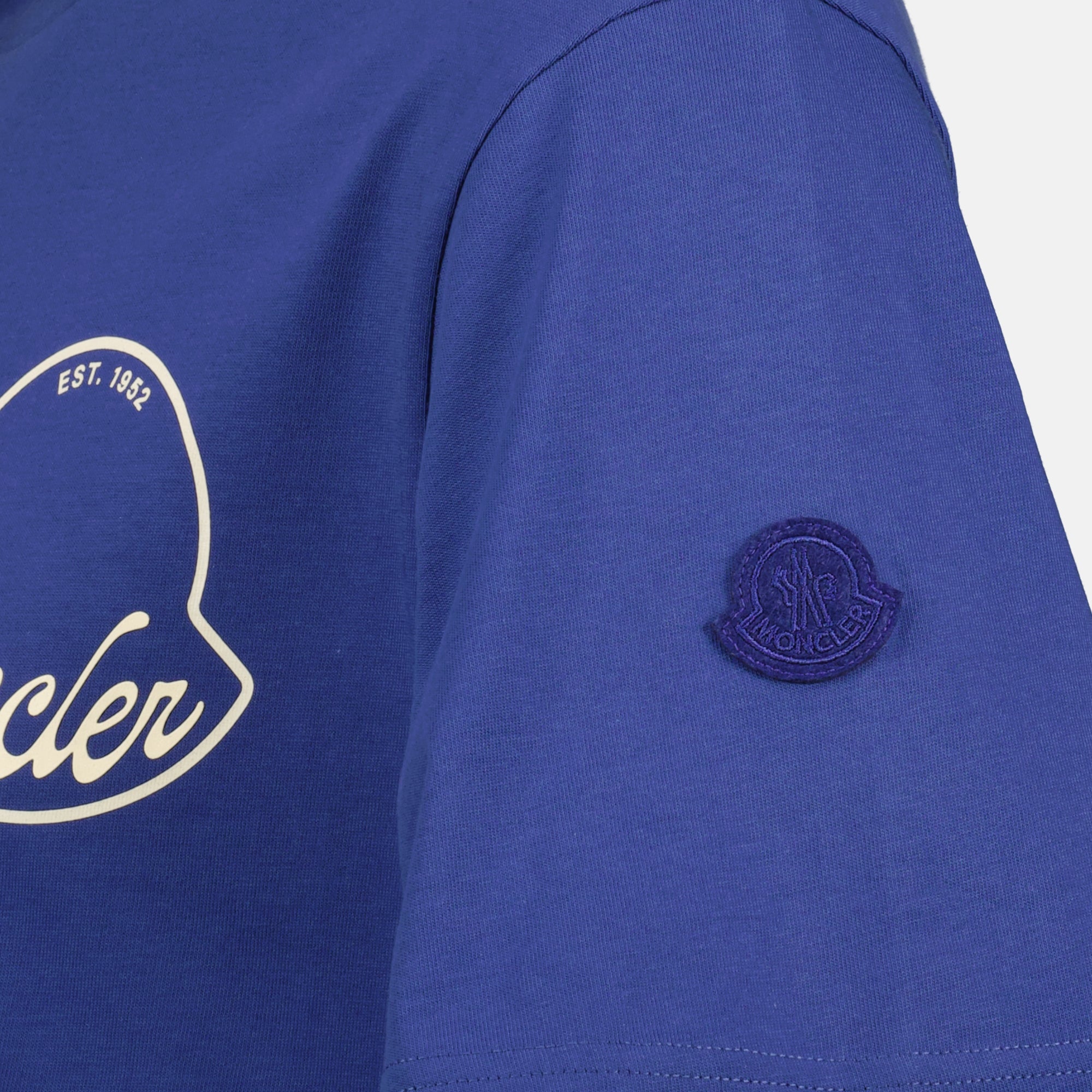 T-Shirts Logo T-Shirt Moncler Dunkelblau Herren