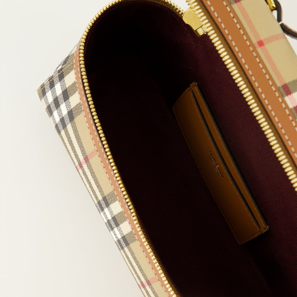 Sacs à main et épaule バニティチェック ベージュ バッグ Burberry Beige Femme