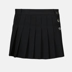 Jupes Mini jupe en laine Rabanne Noir Femme