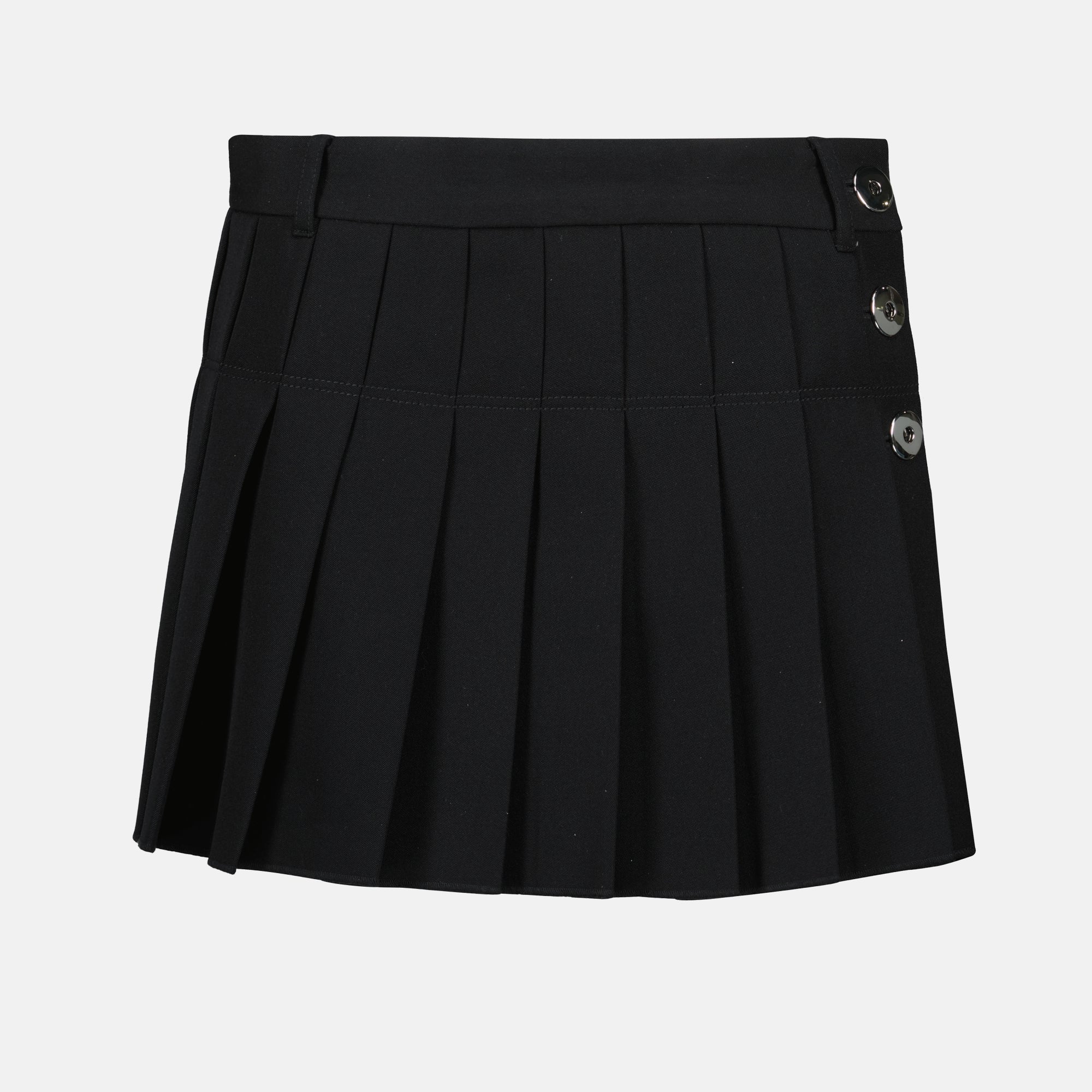 Faldas Falda Mini de Lana Rabanne Negro Femme