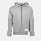 Sweatshirts Sweat à capuche zippé Moncler Gris Homme