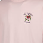 Imagen de la camiseta de eslogan rosa de Drole De Monsieur para Hombre - Temporada Primavera-Verano 2026 - Vista Detallada 1