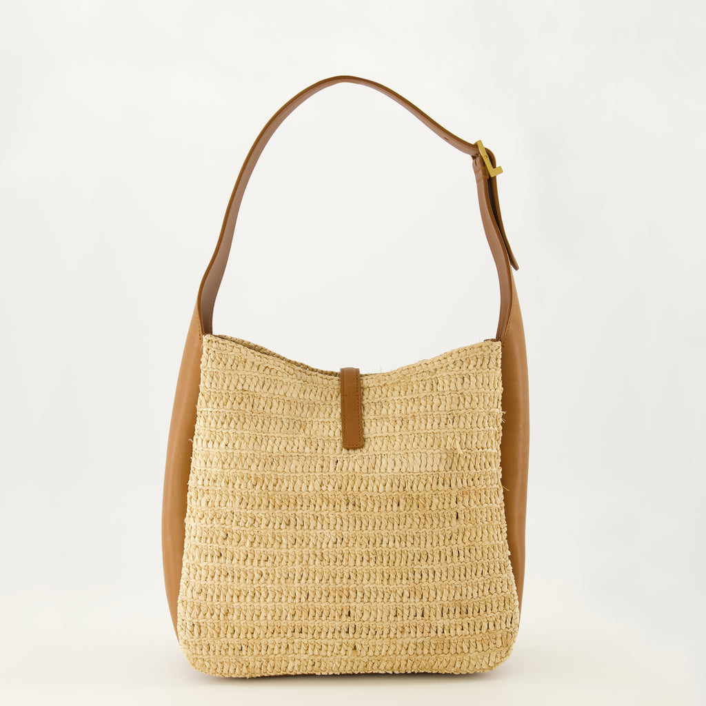 Immagine dell'articolo Borsa Le 5 à 7 small in pelle e rafia del marchio Saint Laurent per Donna - Collezione Primavera-Estate 2026 - Vista posteriore