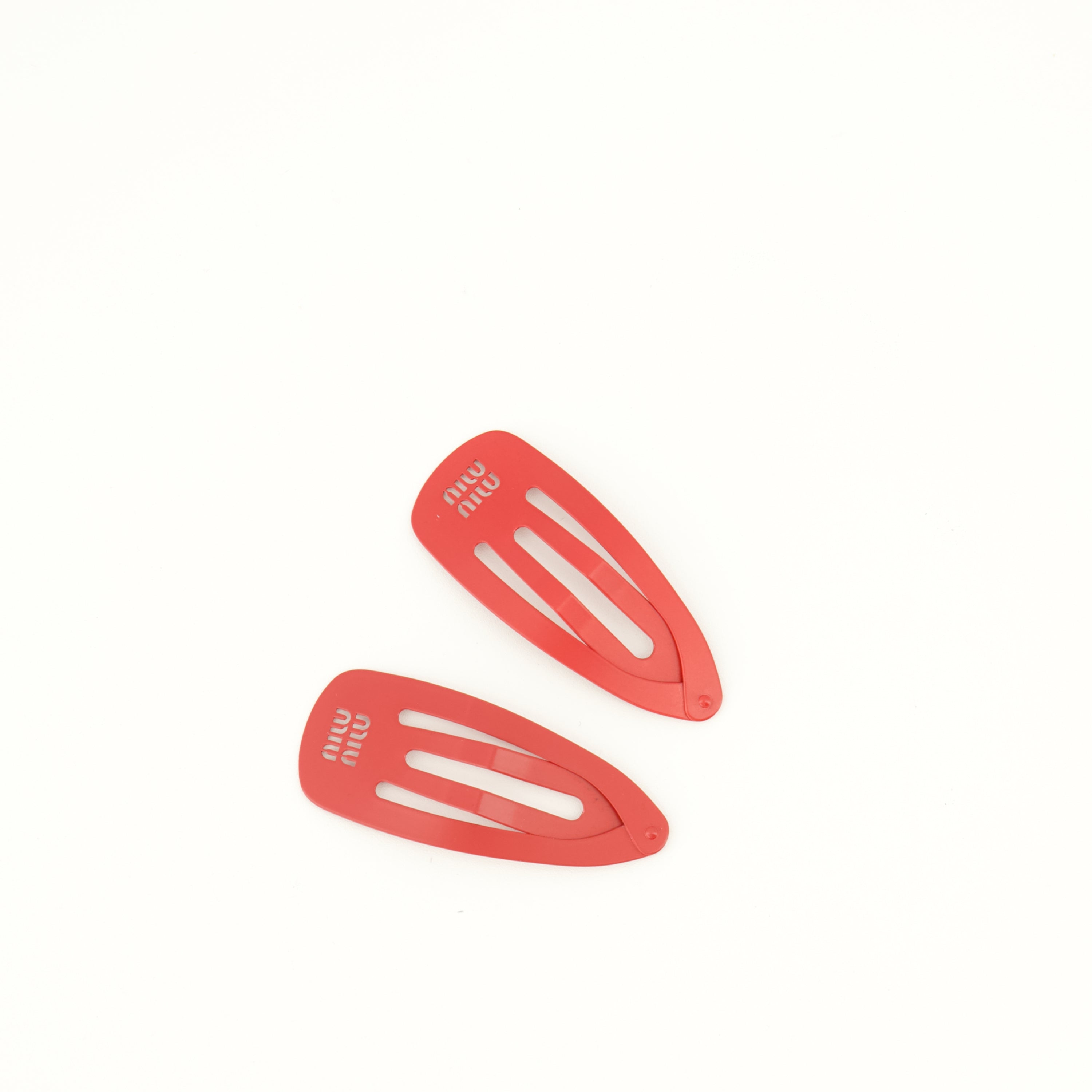 Chapeaux, casquettes et bonnets Clips de Cabelo Metálicos Vermelhos Miu Miu Rouge Femme