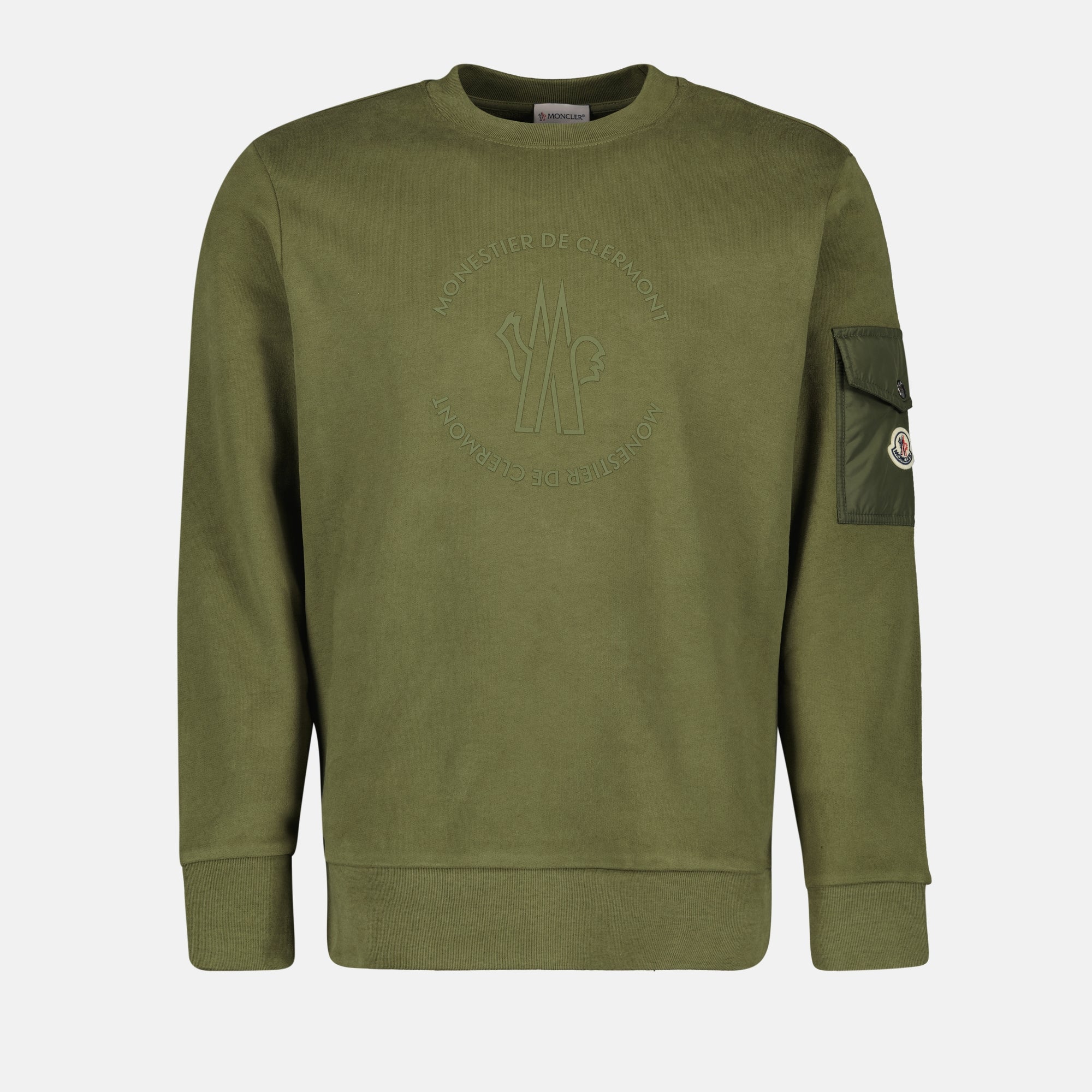 Sweatshirts Sweatshirt à poche Moncler Kaki Homme