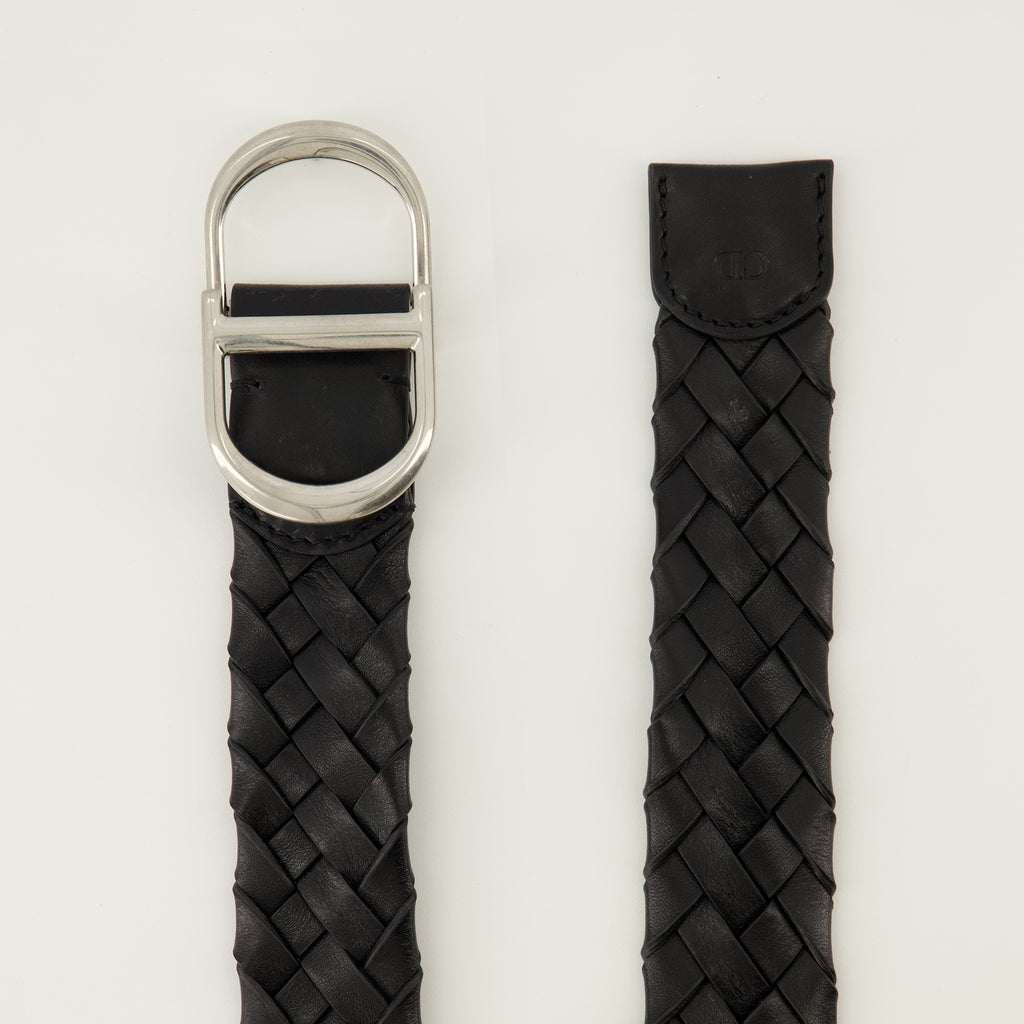 Image de l'article Ceinture CD tréssée noir de la marque Dior pour Homme - Saison Printemps-Été 2026 - Vue détaillée_2