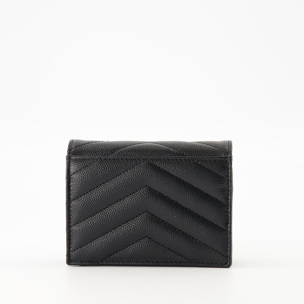 Image of the Cassandre cardholder from Saint Laurent for Women - Autumn-Winter 2025 - Back View