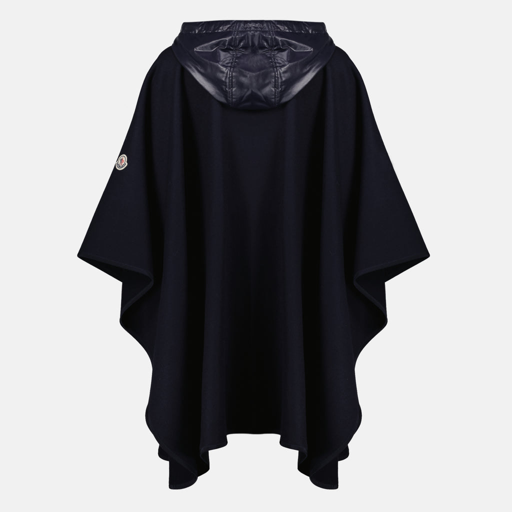 Vestes Capa de Lana Azul Marino Moncler Bleu foncé Femme