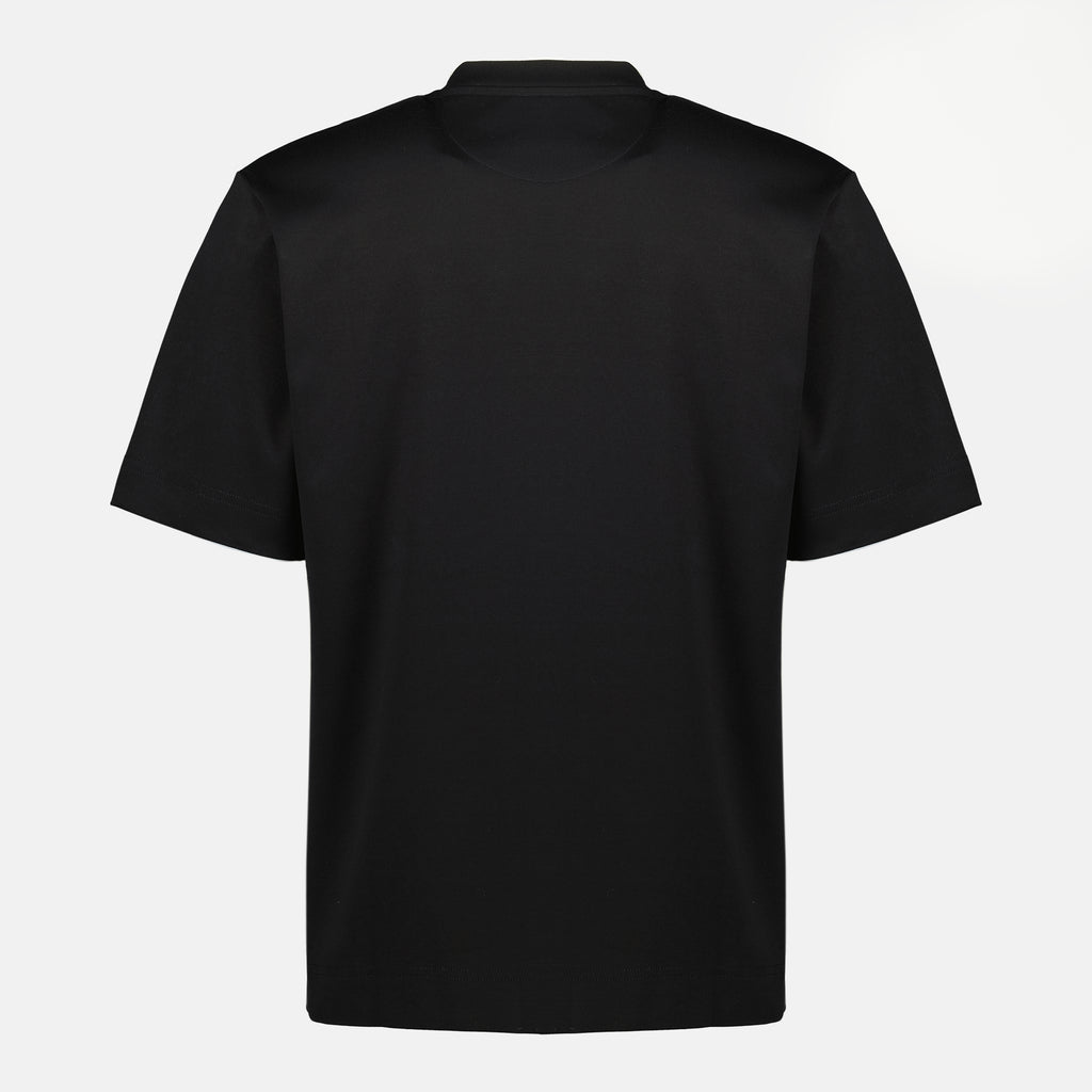 Image de l'article T-shirt noir en coton de la marque Fendi pour Homme - Saison Printemps-Été 2026 - Vue de Dos