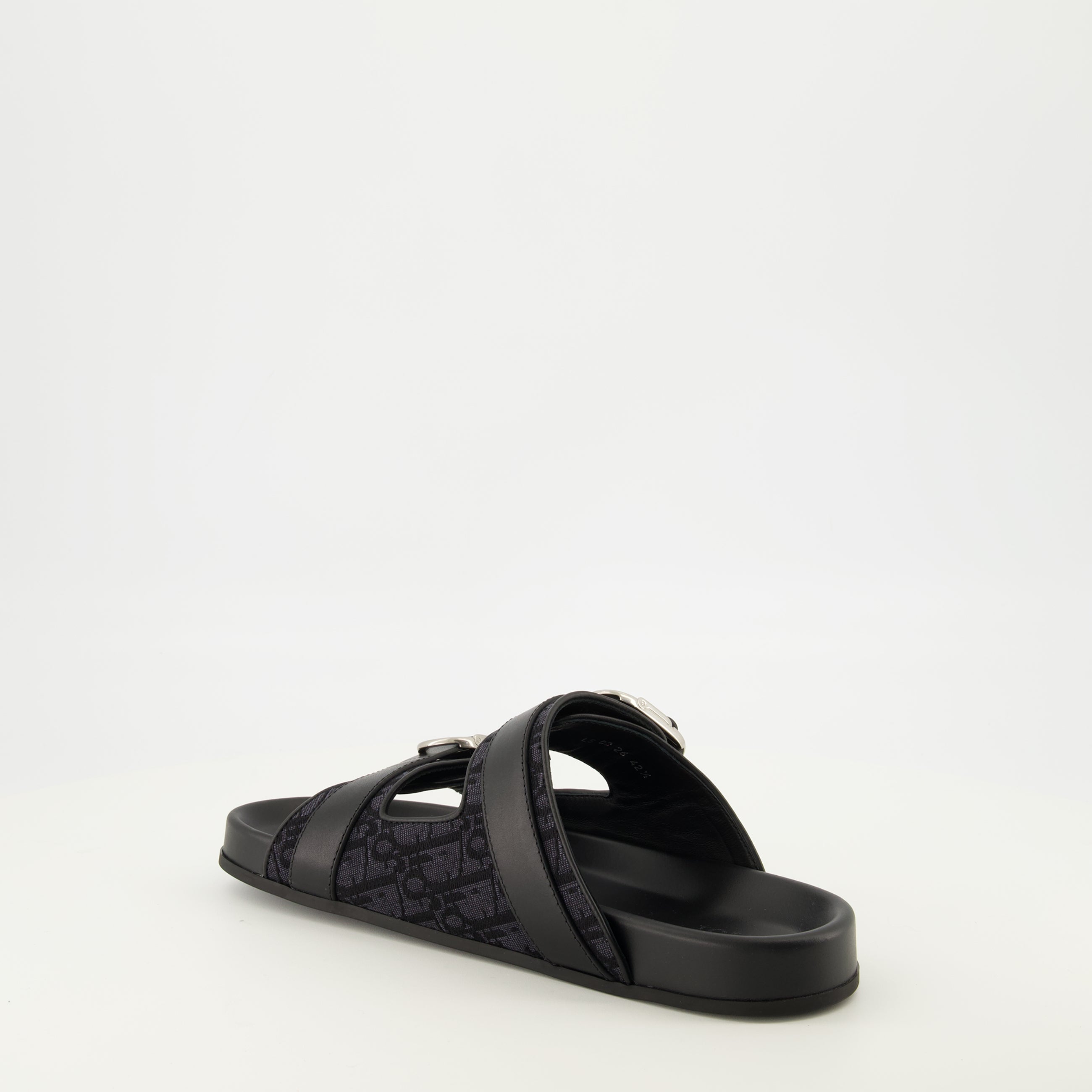 Chaussures ouvertes Sandales Aqua en toile noir Dior Noir Homme