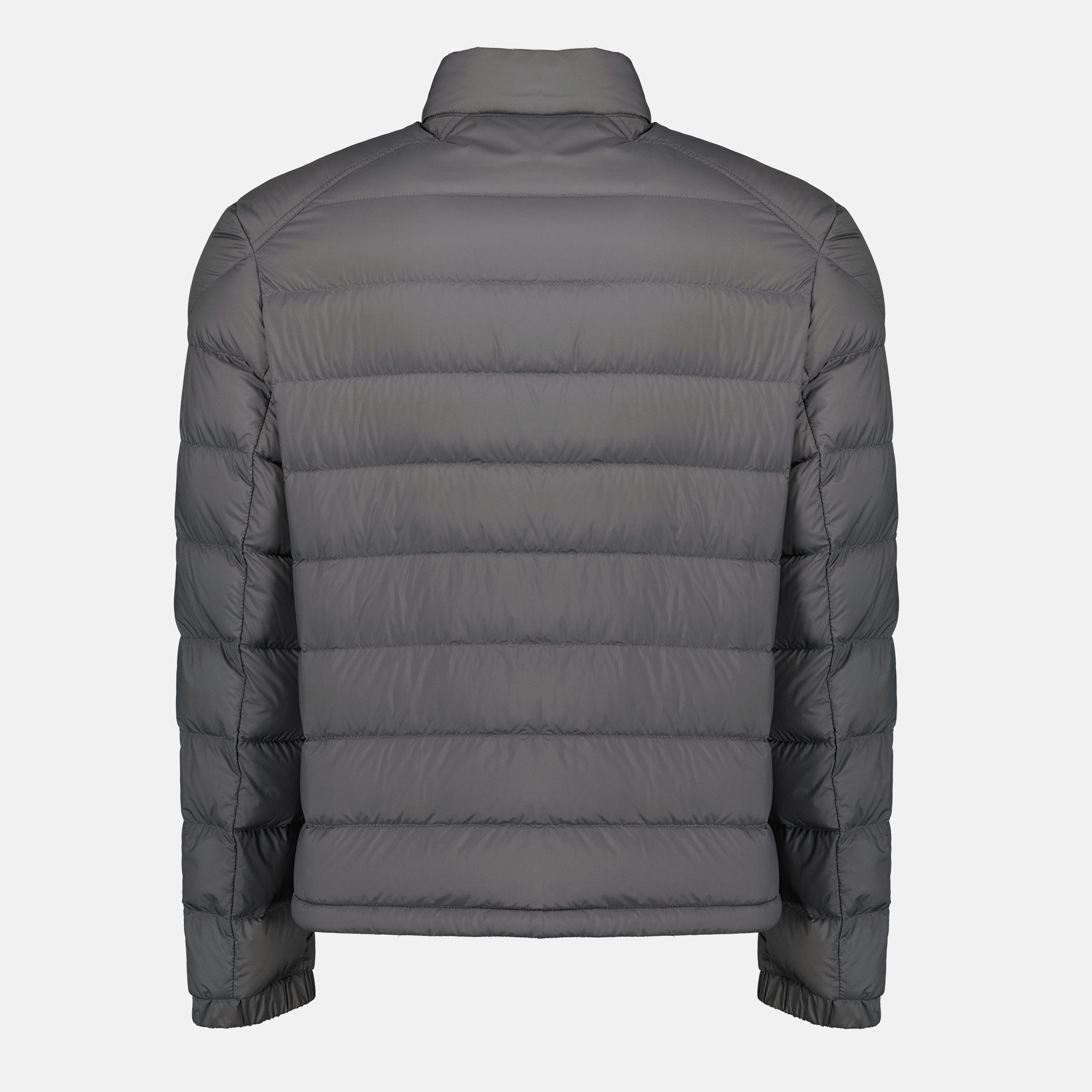 Image of the Selves gray down jacket by Moncler for Men - Spring-Summer 2026 - Back View