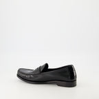 Mocassini Mocassini in Pelle Verniciata Saint Laurent Nero Homme