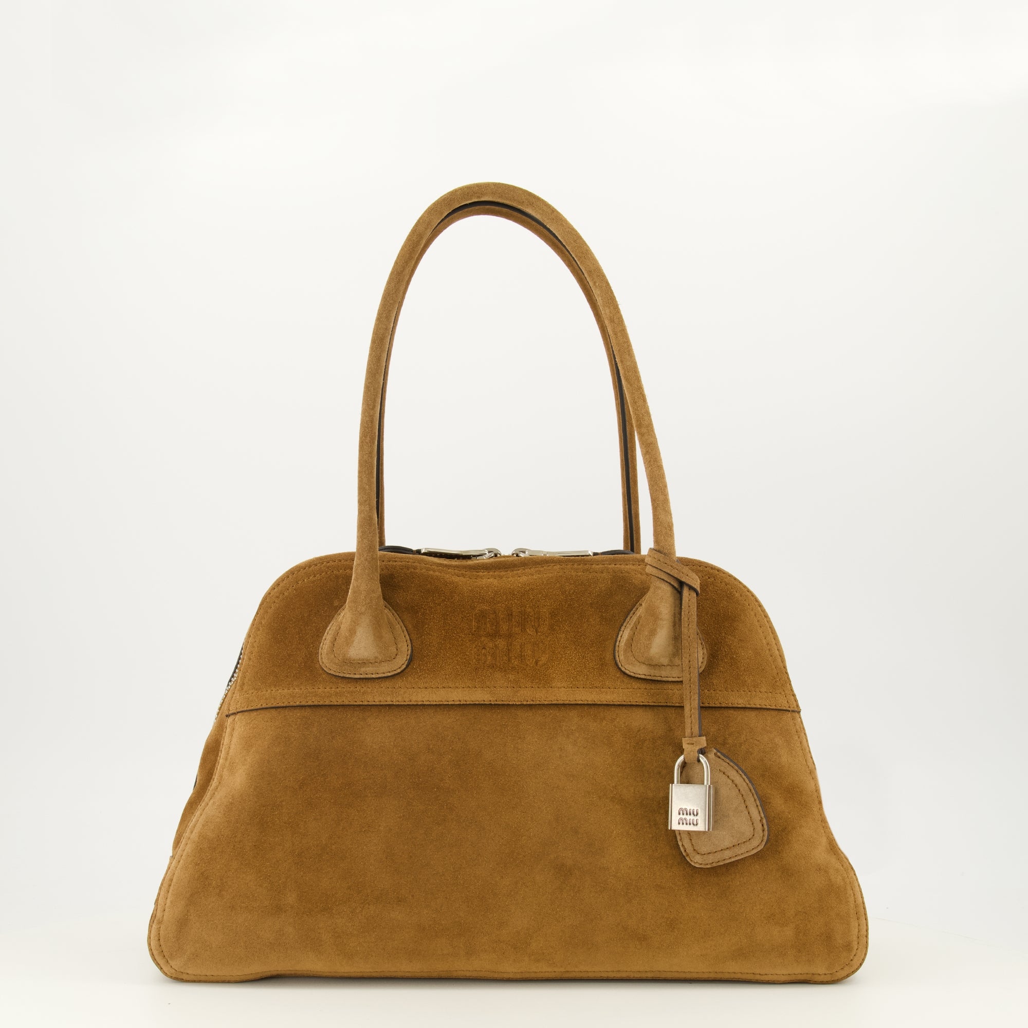 Sacs à main et épaule Vivant Bag em Camurça Castanha Miu Miu Marron Femme
