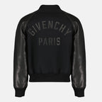 Immagine del bomber nero bicolore di Givenchy per uomo - Collezione Primavera-Estate 2026 - Vista posteriore