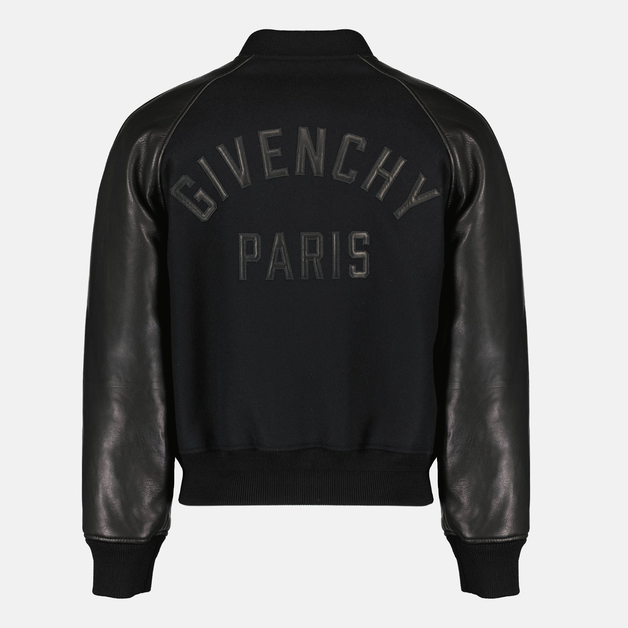 Image de l'article Bomber bi-matière noir de la marque Givenchy pour Homme - Saison Printemps-Été 2026 - Vue de Dos