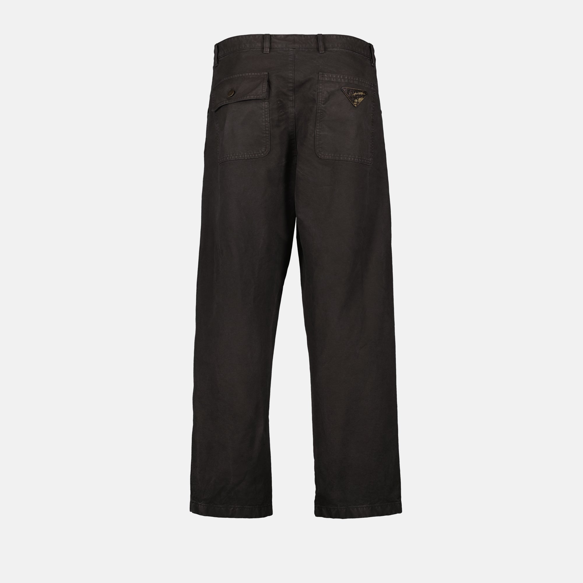 Pantaloni Pantaloni in Cotone Prada Marrone Homme