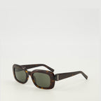 Imagen de las gafas de sol SLM130 marrones de la marca Saint Laurent para Unisex - Temporada Primavera-Verano 2026 - Vista Trasera