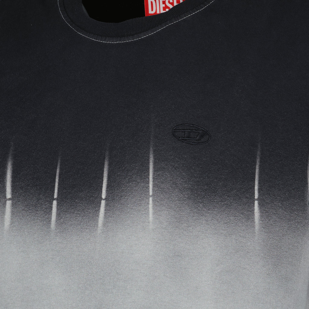 T-shirts T-shirt gris T-Adjust-R21 Diesel Noir Homme