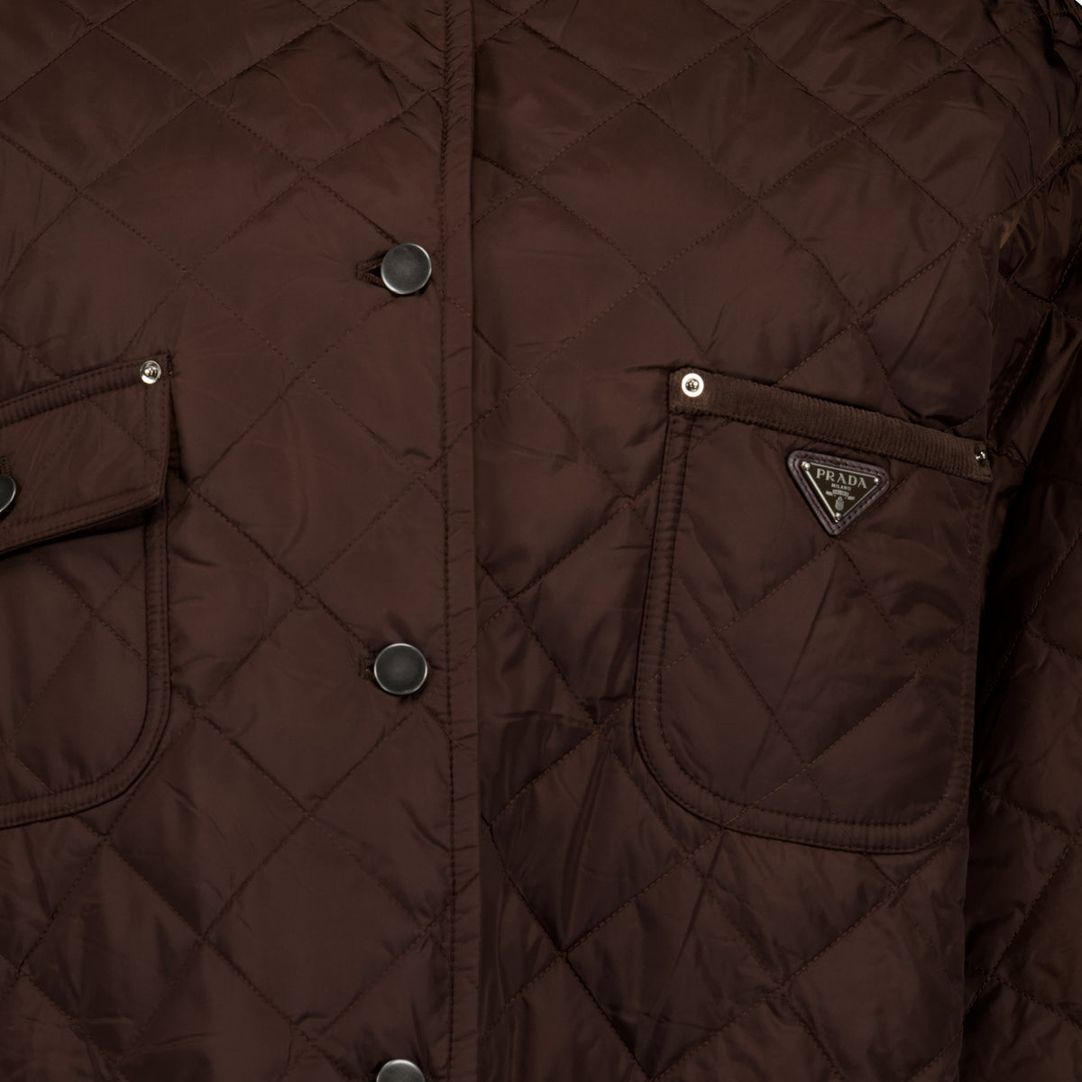 Vestes Veste matelassée en Re-Nylon Prada Marron Femme
