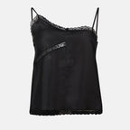 Tops Top de Encaje Mm6 Negro Femme