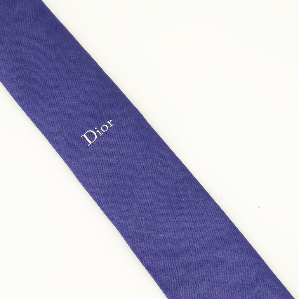 Écharpes, foulards et gants Cravatta in seta blu Dior Bleu foncé Homme