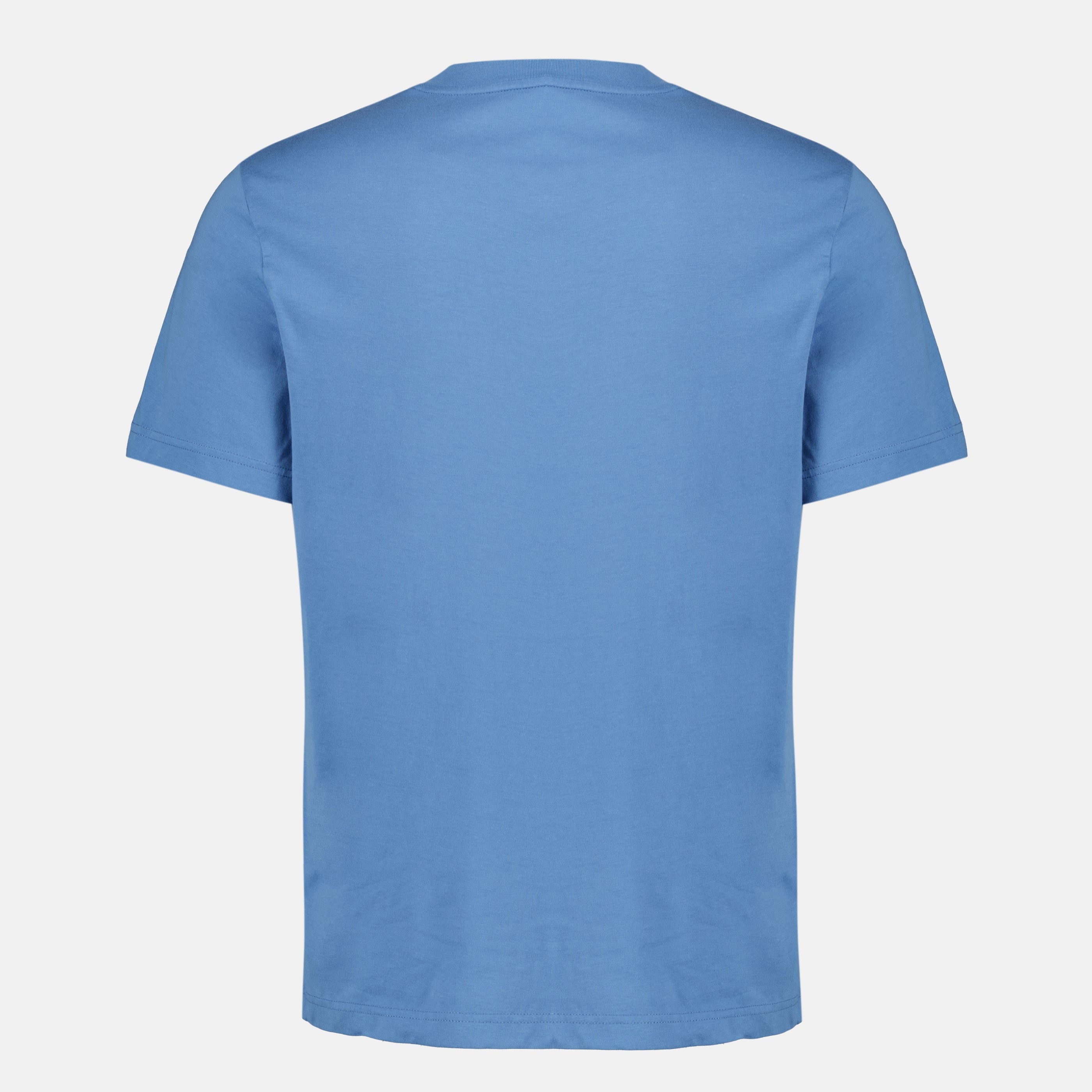 T-shirts T-shirt de Algodão com Logótipo Tricolor Azul Moncler Bleu Homme