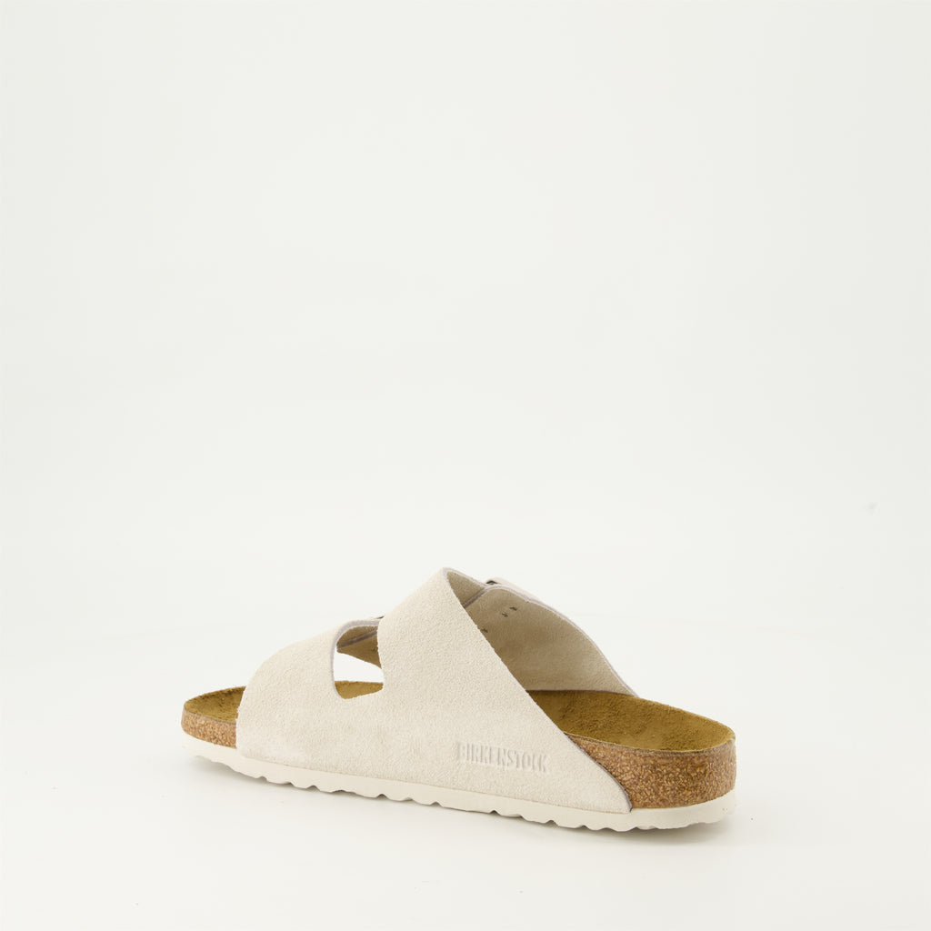 Zapatos abiertos Zapatillas Arizona Birkenstock Beige Femme
