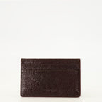Petite maroquinerie Porte-cartes AC en cuir naplack bordeaux Courrèges Bordeaux Femme
