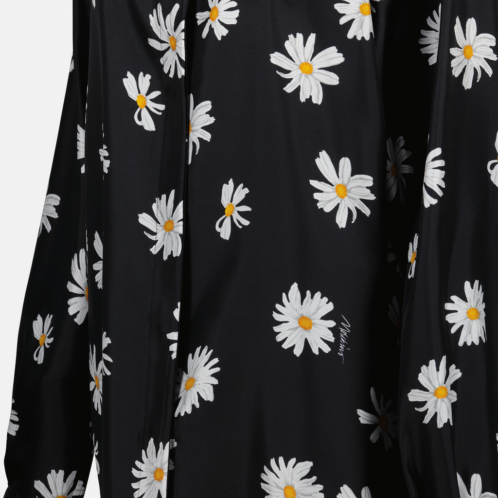 Shirts Black Flower Shirt Moschino Black Femme