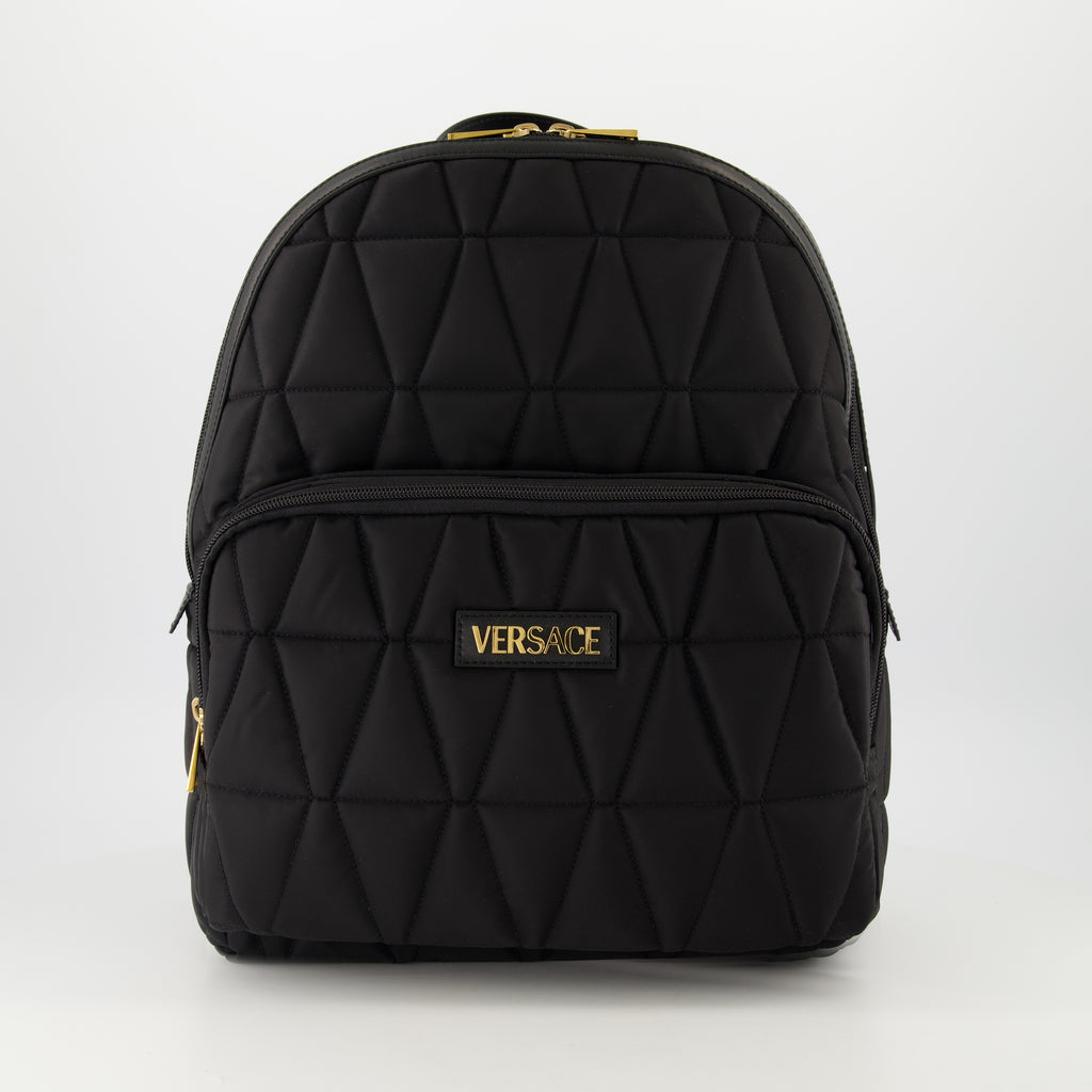 Mochilas Mochila de Nailon Versace Negro Homme