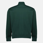 Image de l'article Pull à col zippé en molleton de coton vert de la marque Dior pour Homme - Saison Printemps-Été 2026 - Vue de Dos
