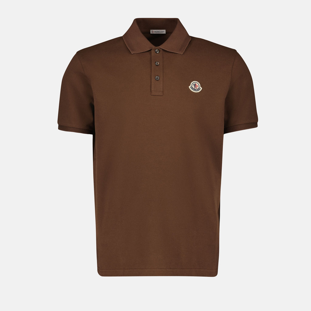 Polo shirts Polo à logo Moncler Brown Homme