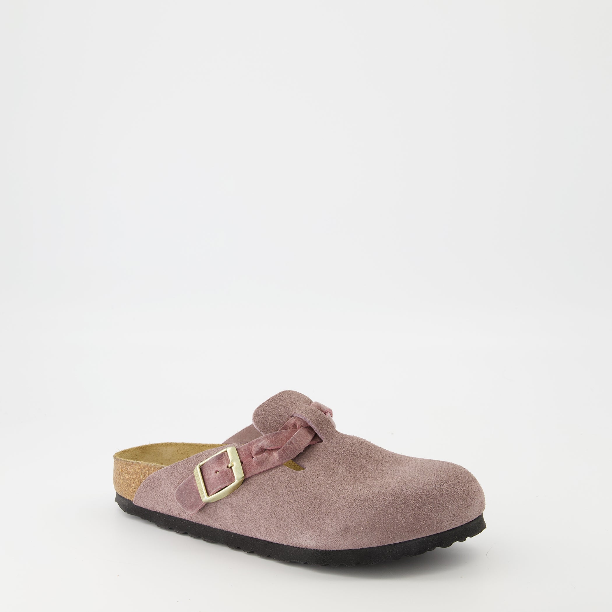 Chaussures ouvertes Mules Boston Braided Birkenstock Violet Femme