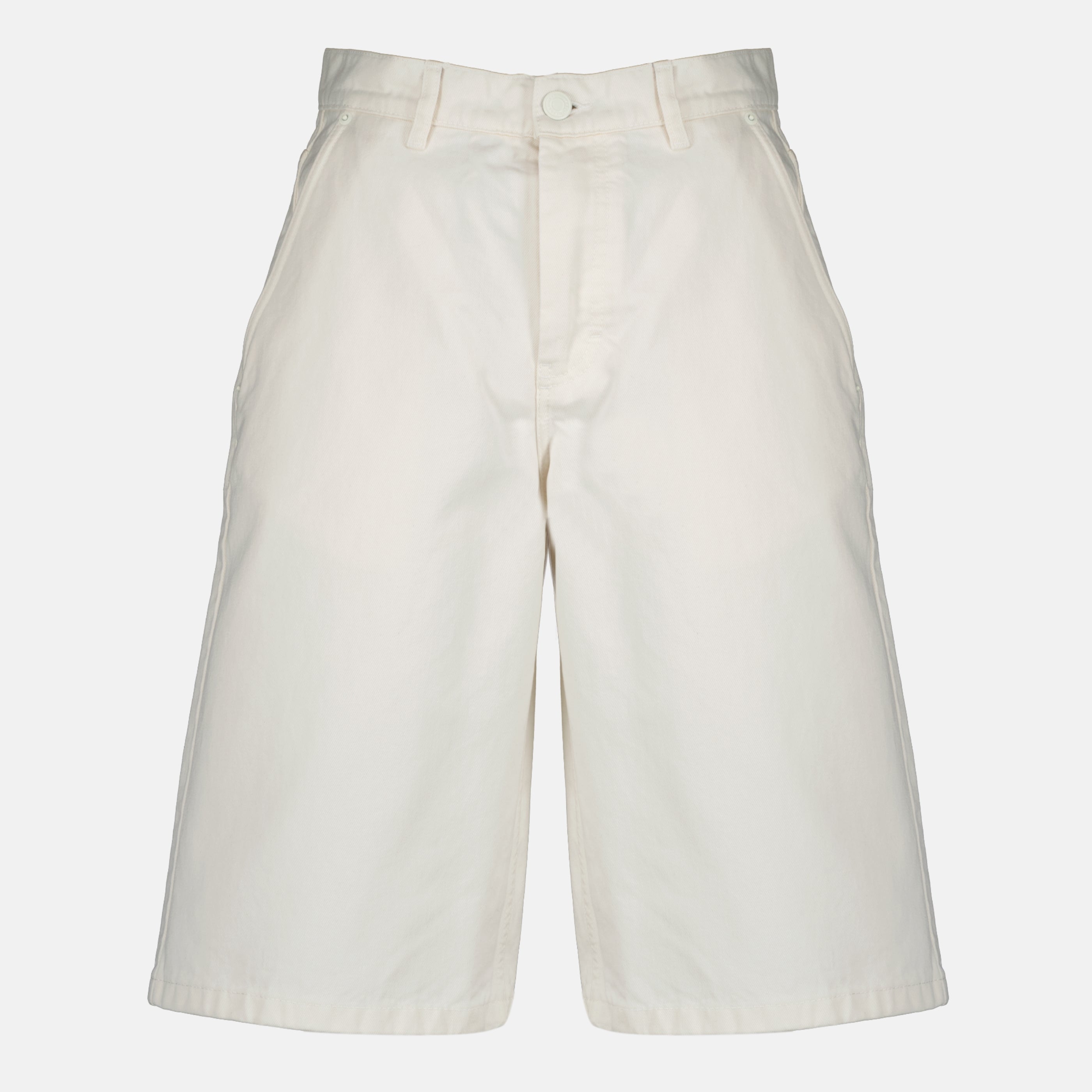 Shorts Bermuda Shorts in Denim Bianco Ami PARIS Blanc Homme