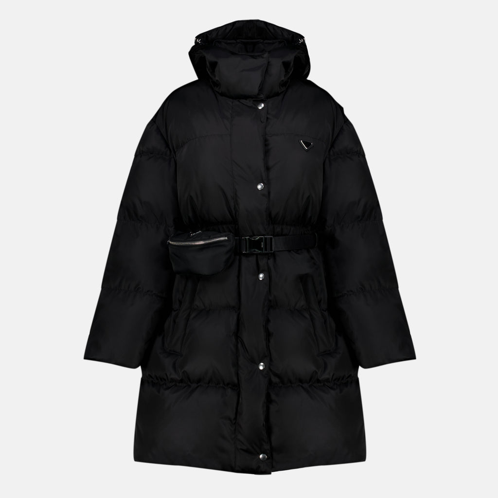 Manteaux 블랙 리-나일론 퍼프 재킷 Prada Noir Femme