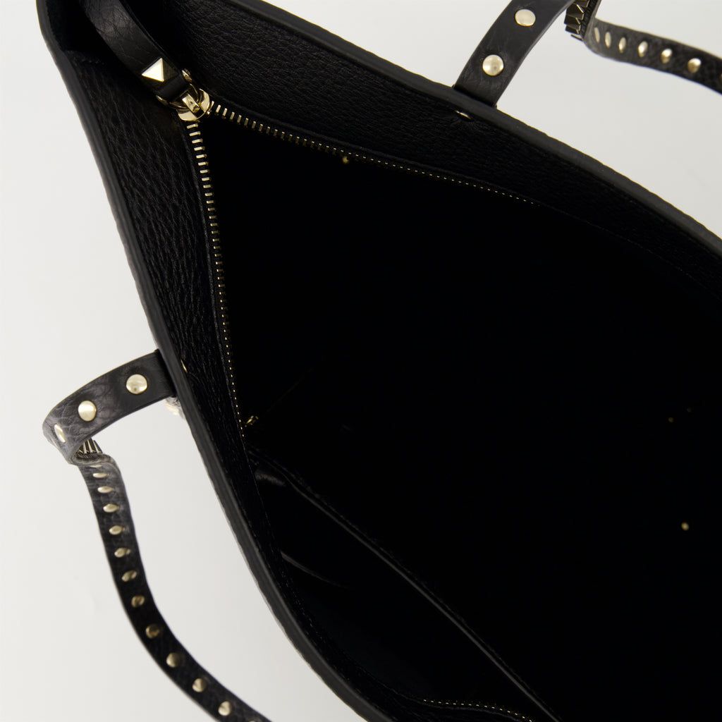 Tote bags Rockstud Tote Bag Valentino Garavani Black Femme