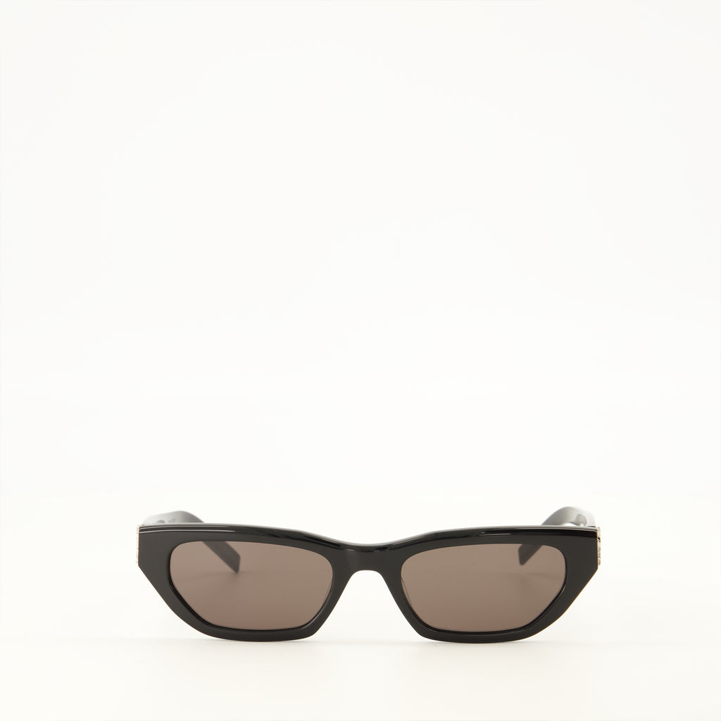 Lunettes SL M126 Schwarze Sonnenbrille Saint Laurent Noir Femme