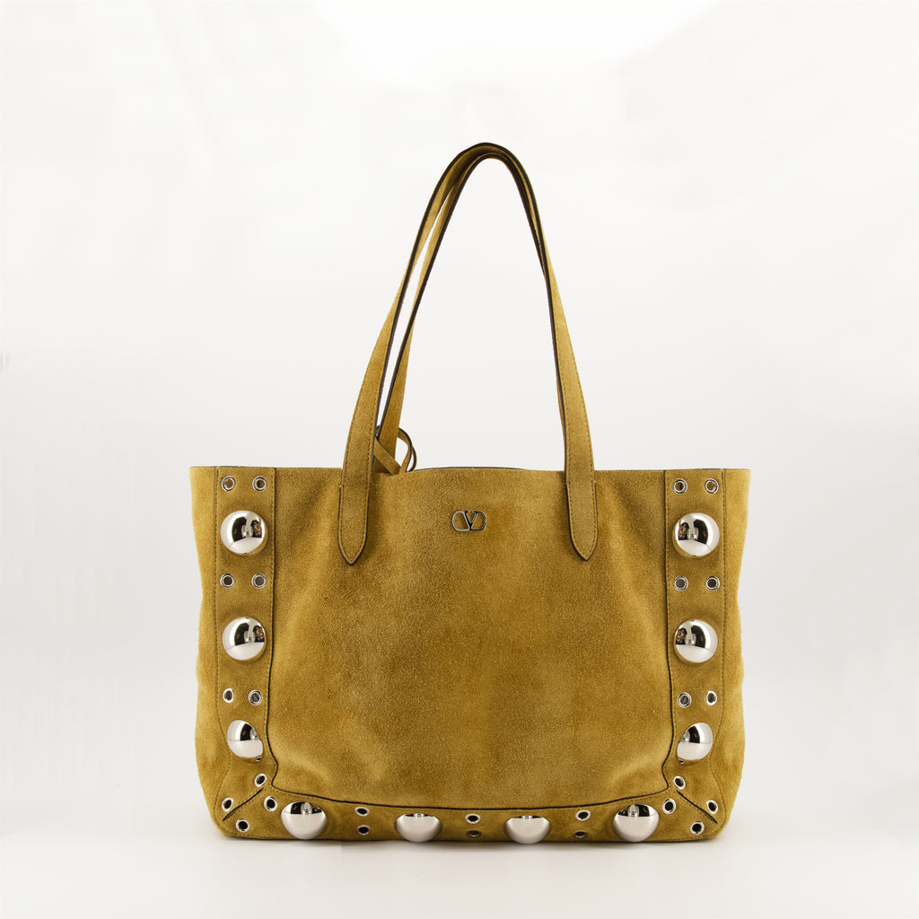 Tote bags Nellcôte Suede Tote Bag Valentino Garavani Beige Femme