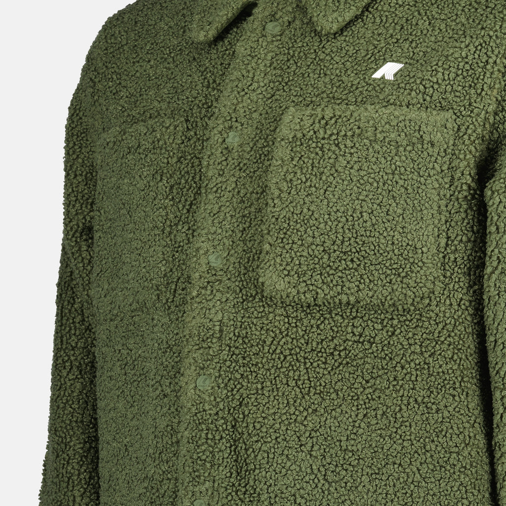 Jackets Veste P. Cameron en sherpa K-Way Khaki Homme