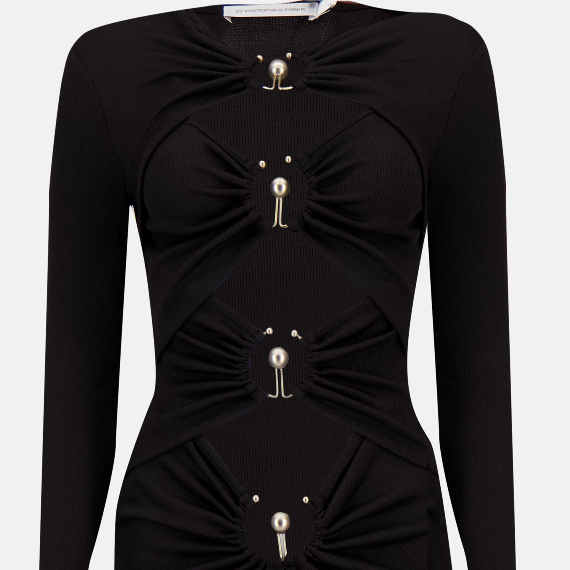 Robes Robe Orbit Christopher Esber Noir Femme