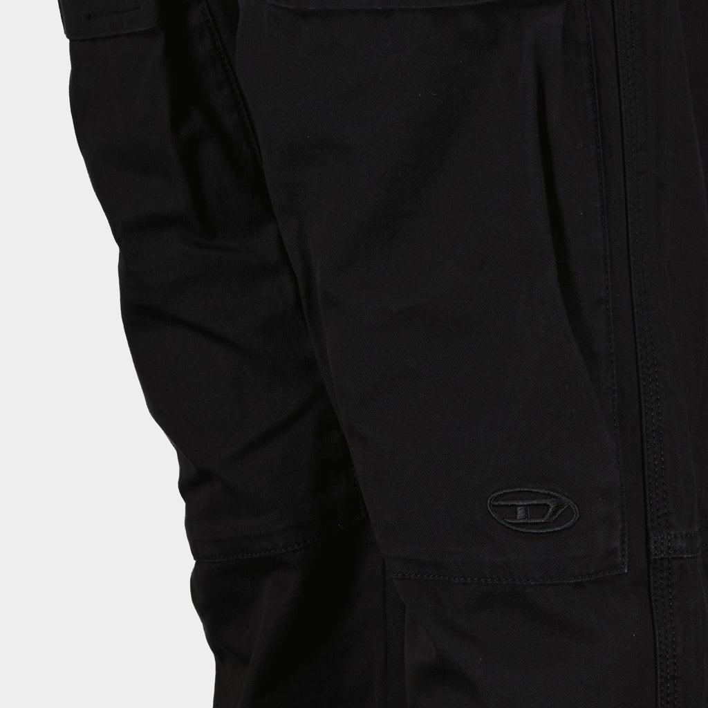 Pantalones Cargo Jean P-Ride-Q3 Diesel Negro Mujeres