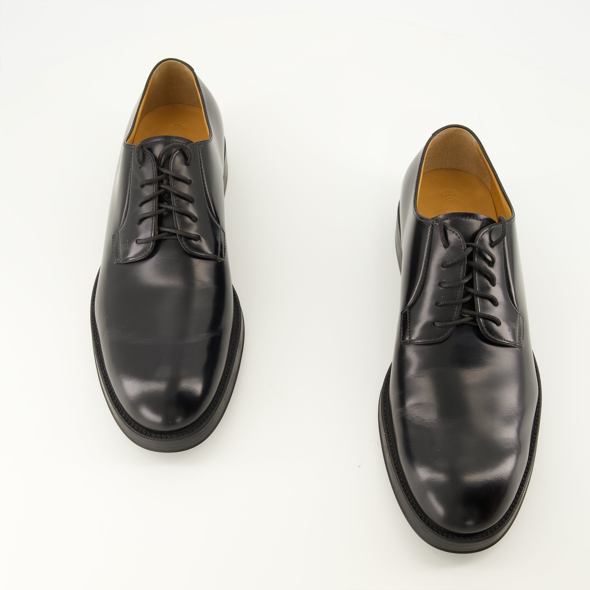 Chaussures de ville Derby en cuir noir Tod's Noir Homme