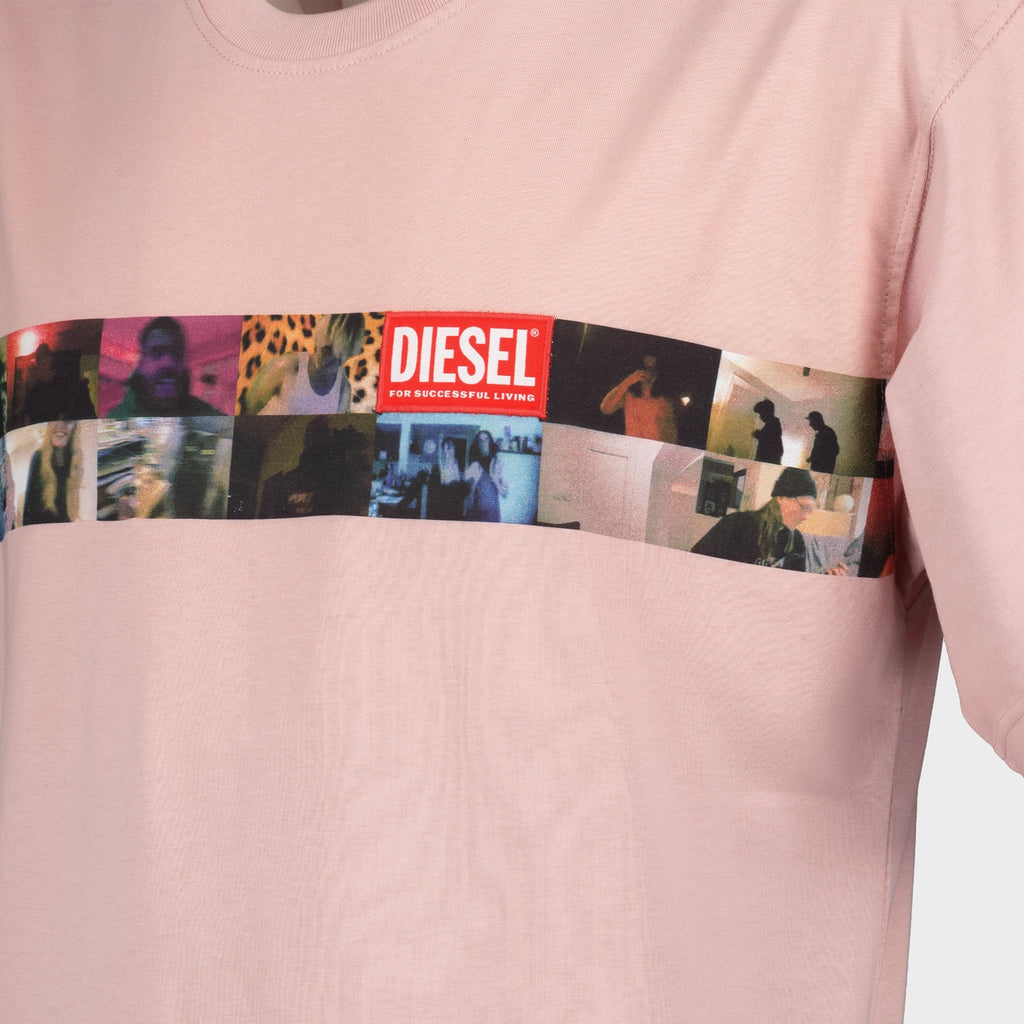 T-Shirts T-Boxty T-Shirt Diesel Rosa Homme