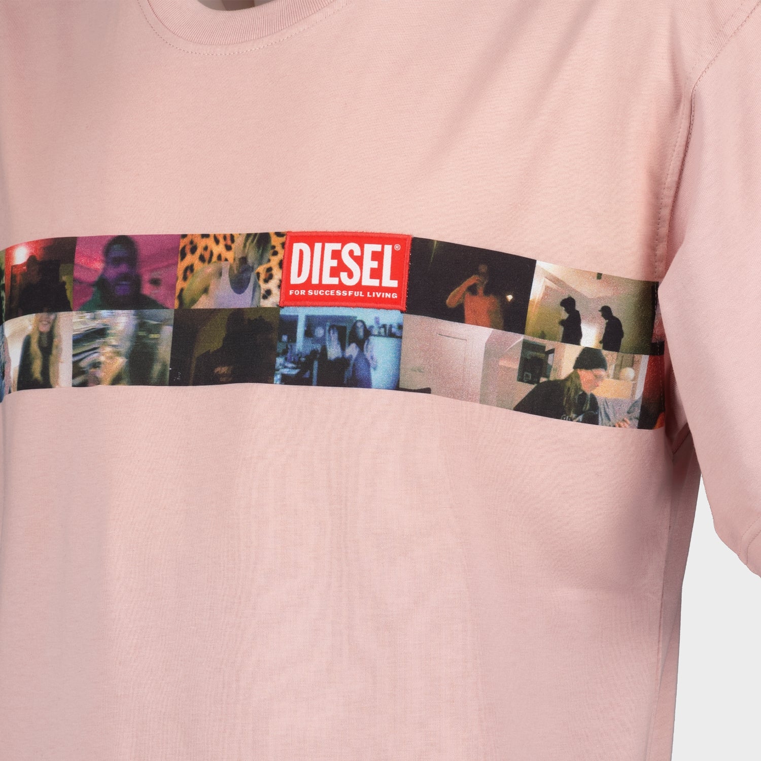 T-Shirts T-Boxty T-Shirt Diesel Rosa Homme