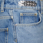 Pantaloni Jean 1969 Firmato Rabanne Blu Femme