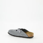 Zapatos abiertos Mules Trenzados Boston Birkenstock Gris Femme