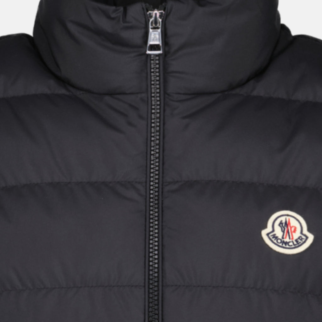 Vestes Chaleco Acolchado Sin Mangas Contrin Negro Moncler Noir Homme