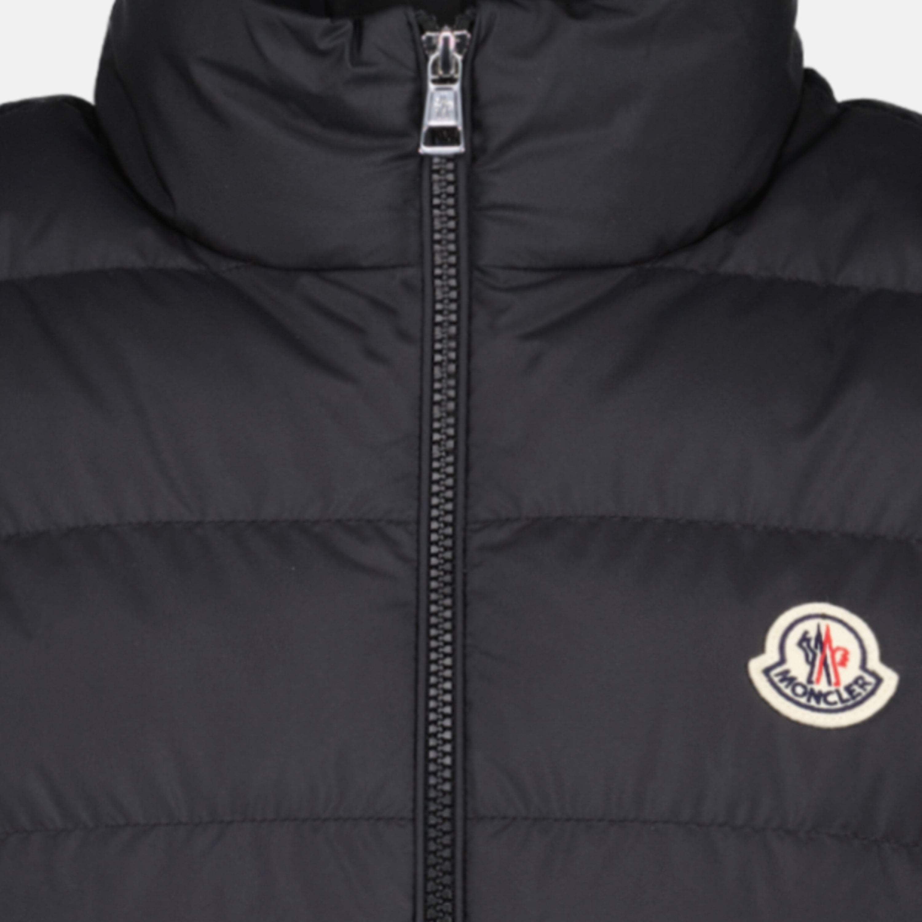 Vestes Contrin Black Sleeveless Down Jacket Moncler Noir Homme