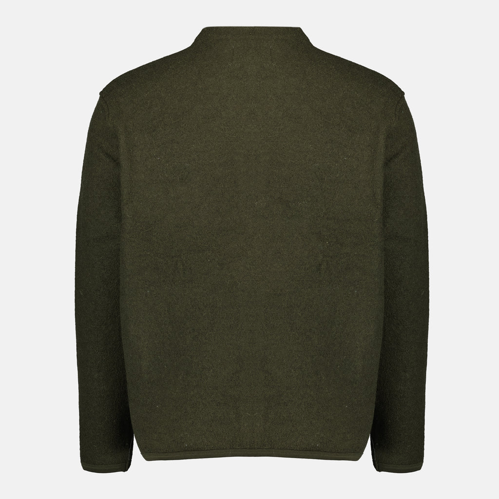 Imagem do cardigan de lã Seijii da marca Japan Rag para Homem - Temporada Outono-Inverno 2025 - Vista Traseira