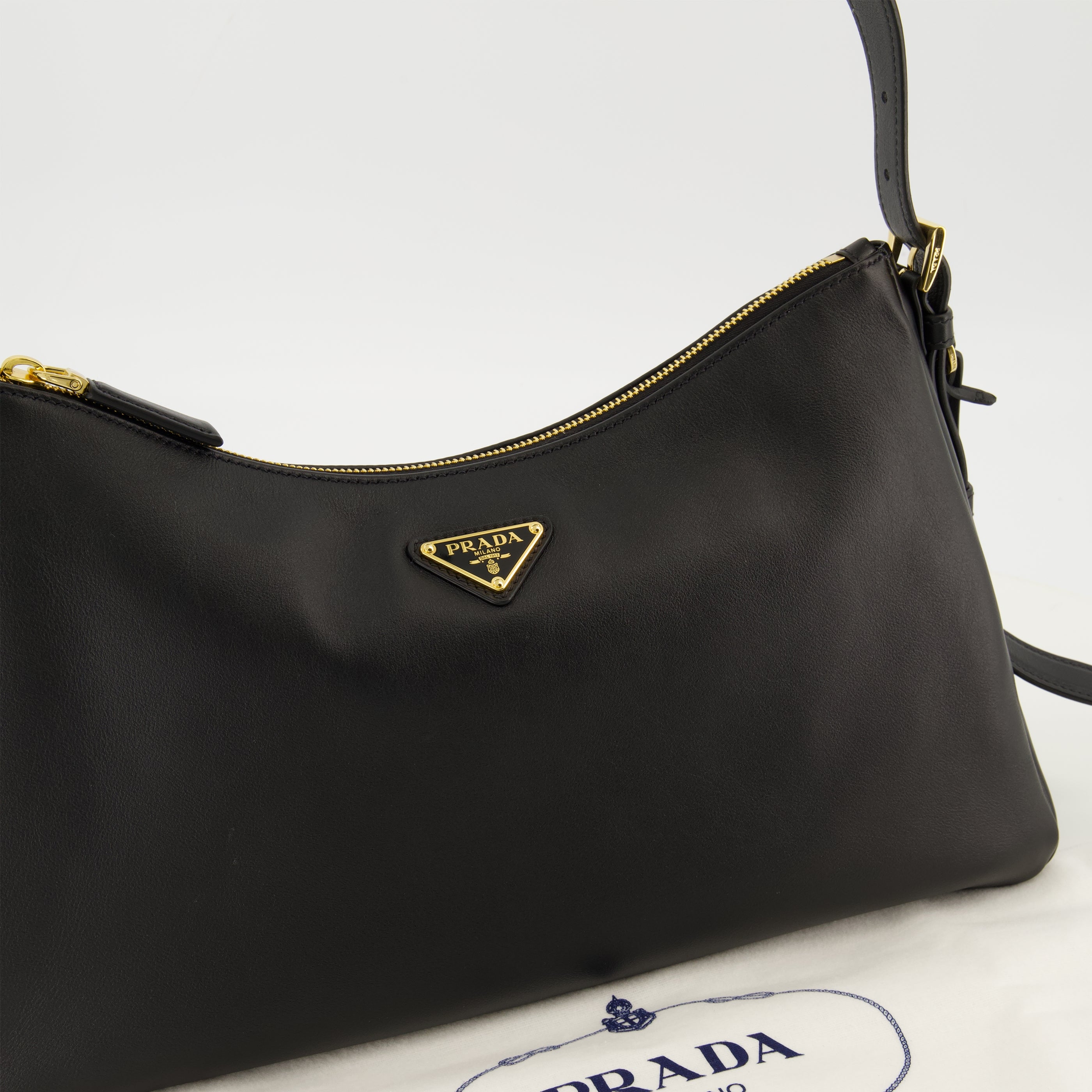 Sacs à main et épaule Sac Aimée en cuir Prada Noir Femme